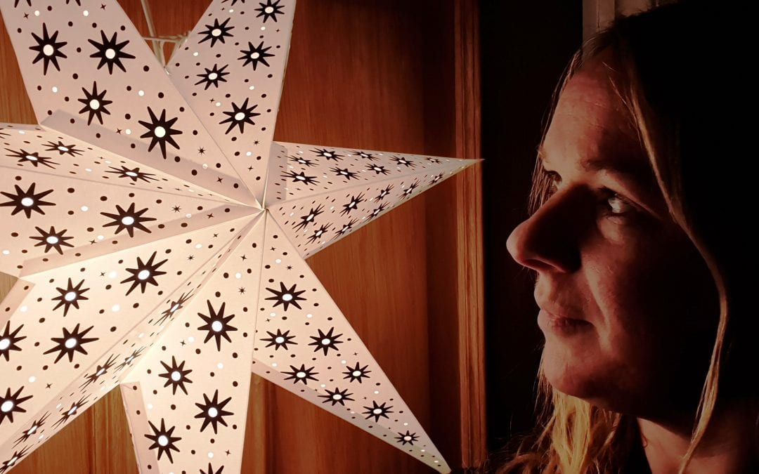 Lizzie Hughes with Paper Star Light